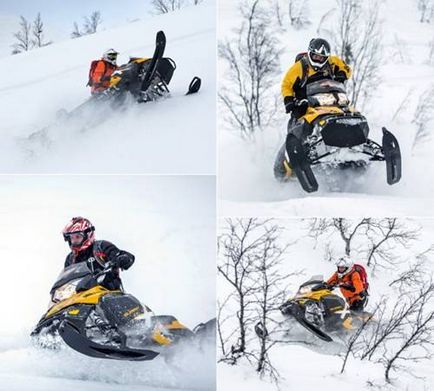 Pokatushki pe un snowmobil în dombai și teberda, rasă de snowmobile montane, l