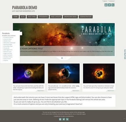 Преміум тема parabola, російські шаблони wordpress