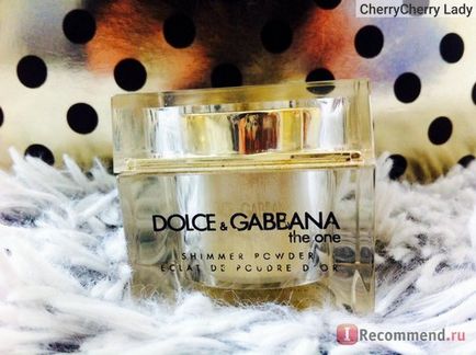 Por Dolce & amp; Készítette az egy pislákol por - «Dolce és Gabanna, a rnaya por este