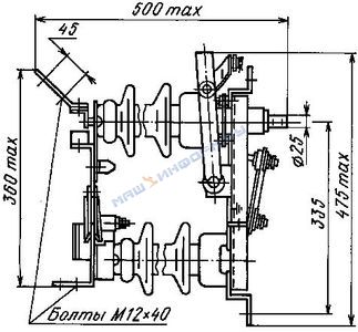 Deconectat serie bipolară rldnd pentru 10 kV, caracteristici de date, catalog