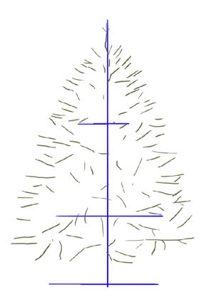 Desenați un pom de Crăciun în Photoshop