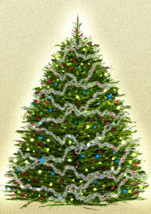 Rajzolj egy karácsonyfa Photoshop