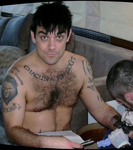 Robbie Williams Star Tattoo, revista online de tatuaje