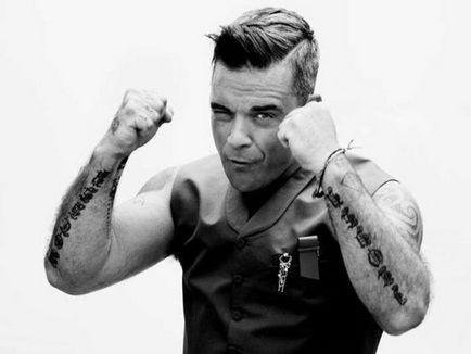 Robbie Williams Star Tattoo, revista online de tatuaje