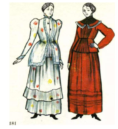 Costum rusesc din secolul al XIX-lea
