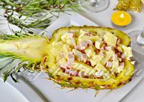 Csirke saláta ananász és a kukorica Haiti recept egy fotó