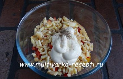 Saláta pirók (recept csirke és palacsinta)