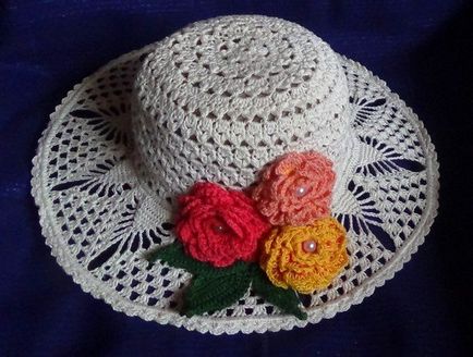 Капелюшок гачком жіноча і для дівчинки опис, відео, схема капелюхів і капелюшків гачком