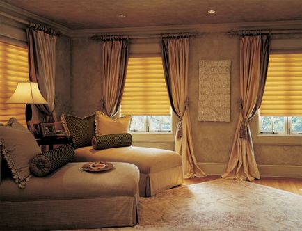 Штори для вітальні (25 фото), як вибрати, штори у вітальні, інтер'єр, дизайн