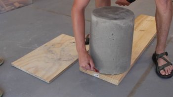 Benă din beton și lemn cu mâinile proprii, cu mâinile proprii