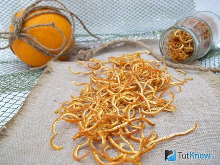 Сушена цедра апельсина покрокове приготування