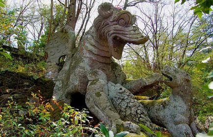 Pădurea sacră (grădina monștrilor) din Beaumarca medievală
