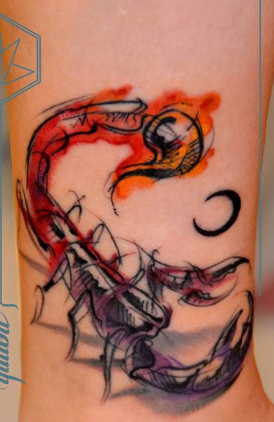 Tattoo scorpion - valoare, schițe de tatuaje și fotografii