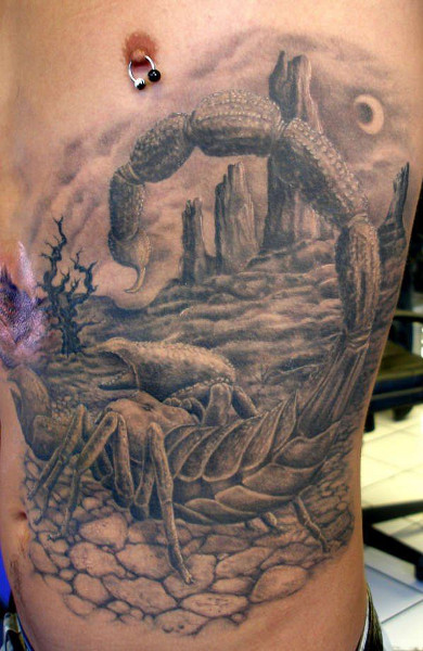 Skorpió tetoválás - azaz tetoválás vázlatok és fényképek