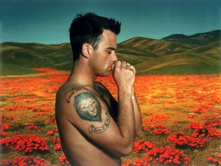 Robbie Williams tatuaj sensul tatuajului, fotografie