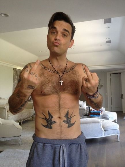 Robbie Williams tatuaj sensul tatuajului, fotografie