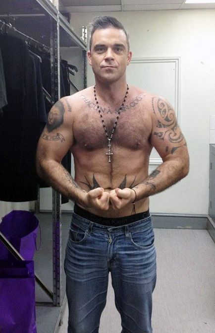 Robbie Williams tatuaj sensul tatuajului, fotografie