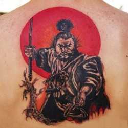 Tatuaj cu un samurai, arta tatuajului! Tatuaje, tatuaje la Kiev