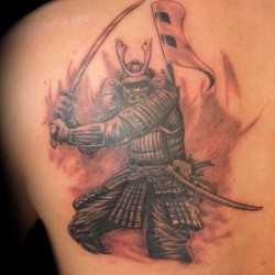 Tatuaj cu un samurai, arta tatuajului! Tatuaje, tatuaje la Kiev