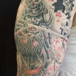 Tatuaj cu un samurai, arta tatuajului! Tatuaje, tatuaje la Kiev