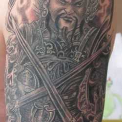 Tatuaj cu un samurai, arta tatuajului! Tatuaje, tatuaje la Kiev