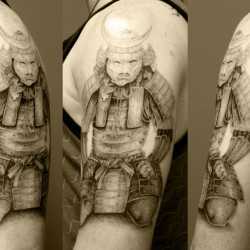 Tatuaj cu un samurai, arta tatuajului! Tatuaje, tatuaje la Kiev