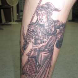 Tatuaj cu un samurai, arta tatuajului! Tatuaje, tatuaje la Kiev