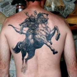 Tatuaj cu un samurai, arta tatuajului! Tatuaje, tatuaje la Kiev