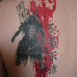 Tatuaj cu un samurai, arta tatuajului! Tatuaje, tatuaje la Kiev