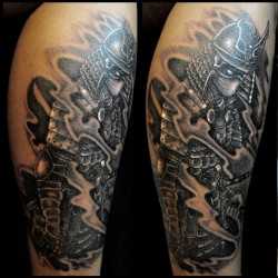 Tatuaj cu un samurai, arta tatuajului! Tatuaje, tatuaje la Kiev