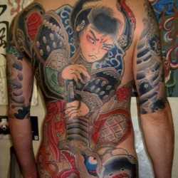 Tatuaj cu un samurai, arta tatuajului! Tatuaje, tatuaje la Kiev