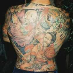 Tatuaj cu un samurai, arta tatuajului! Tatuaje, tatuaje la Kiev