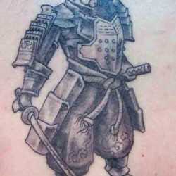 Tatuaj cu un samurai, arta tatuajului! Tatuaje, tatuaje la Kiev