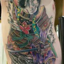 Tatuaj cu un samurai, arta tatuajului! Tatuaje, tatuaje la Kiev