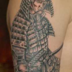 Tatuaj cu un samurai, arta tatuajului! Tatuaje, tatuaje la Kiev