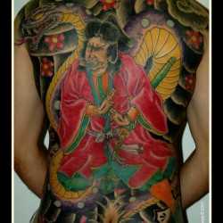 Tatuaj cu un samurai, arta tatuajului! Tatuaje, tatuaje la Kiev