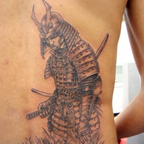 Samurai Tattoo (Man Samurai Tattoo) tetoválás szamuráj