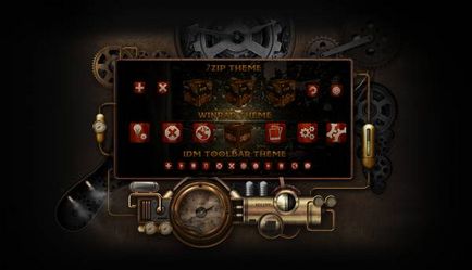 Tema chrononaut o fantezie steampunk pentru Windows 7