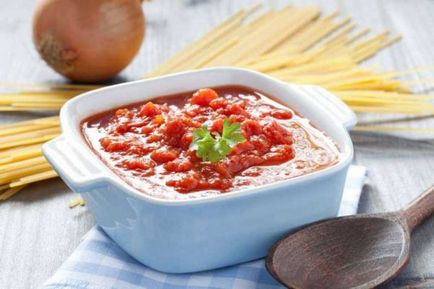 Томатний соус для спагетті інгредієнти, приготування