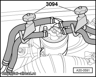 Видалення повітря з паливної системи на 2, 5tdi - клуб власників audi allroad