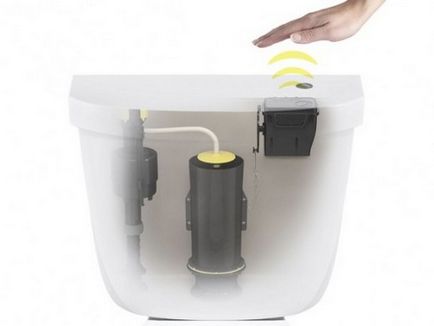 Dispozitivul pentru scurgerea apei în vasul toaletei, mecanismul de scurgere din bolul toaletei