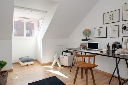 Hangulatos lakás loft-típusú belső dolgok