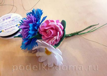 Вінок із польових квітів з фоамірана (майстер-клас), коробочка ідей і майстер-класів