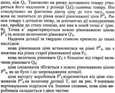 Вплив дотацій та субсидій на попит і пропозицію - основи економічної теорії