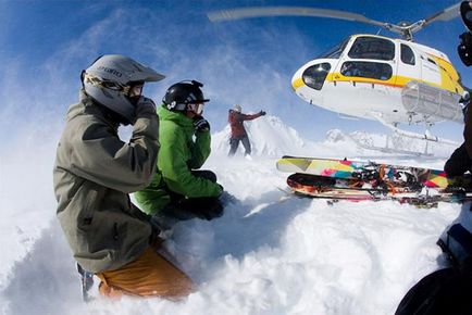 Heliski și heliboarding schi extreme