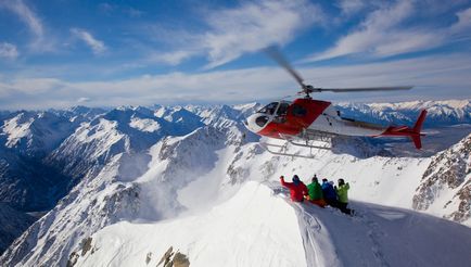 Heliskiing és sí extrém xelibording-