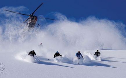 Heliski și heliboarding schi extreme