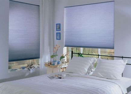 Blind în dormitor fotografie de ferestre din plastic, perdele frumoase și moderne 2017, verticale și