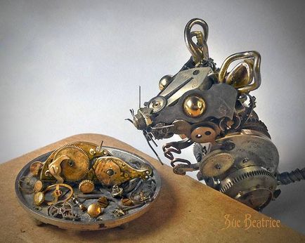 15 uimitoare sculpturi Steampunk din mecanismele ceasului vechi