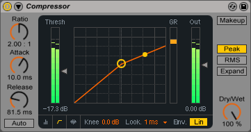 Ableton live compressor